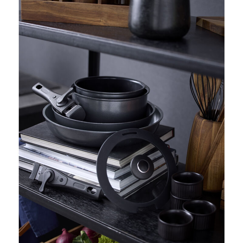 Stegepandesæt aftagel. håndtag