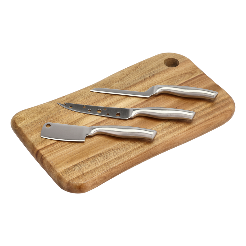 Ostebræt med 3 knive Ostebræt med 3 knive