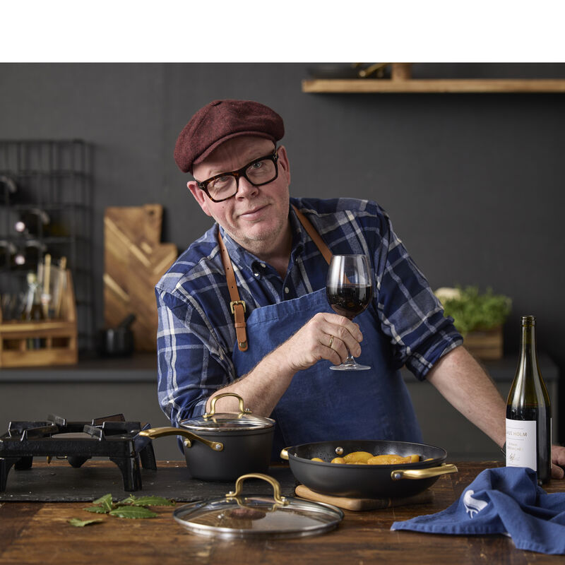 Brasserie Kasserolle med glasl&aring;g