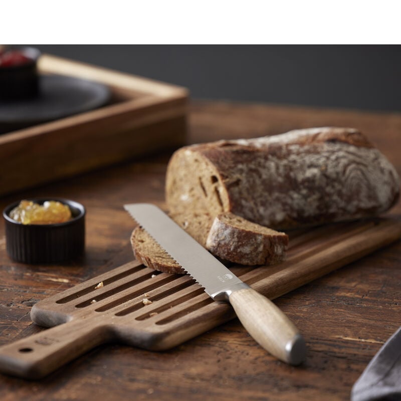 Skærebræt med brødkniv Skærebræt med brødkniv