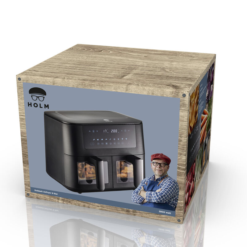 Dobbelt airfryer 2800 watt Dobbelt airfryer 2800 watt