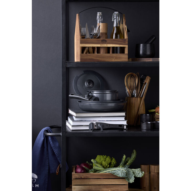 Stegepandesæt aftagel. håndtag