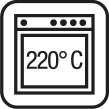 Ovnfast op til 220° C